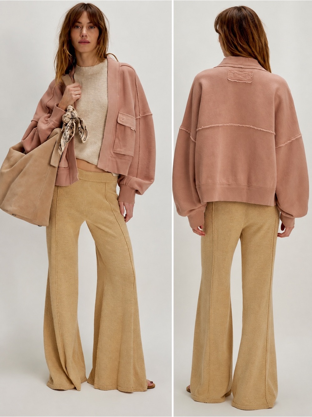 Amazon Senserise Open Front Lou Day Sweater Cardigan Oversized X-Small Cotton